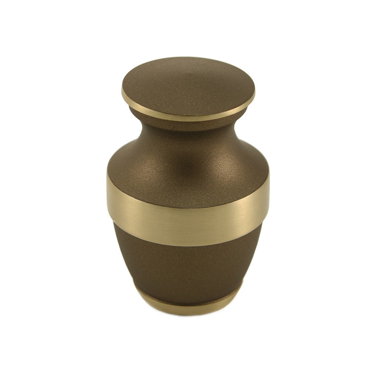 Lineas Rustic Bronze Keepsake Urn