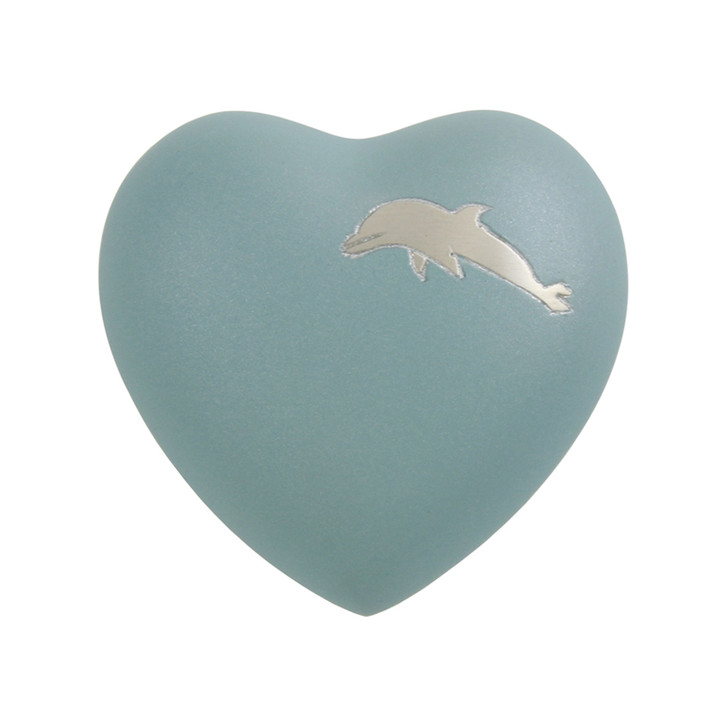 Aria Dolphin Heart Keepsake Urn