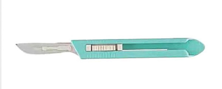 #22 Disposable/Retractable Scalpel - Green - 10/bx