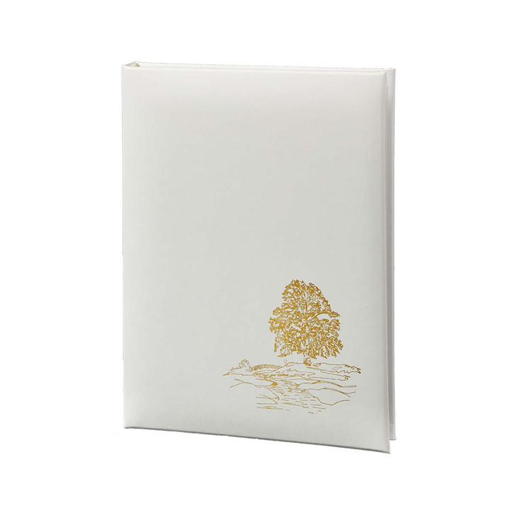 Gold Tree Register Book - White