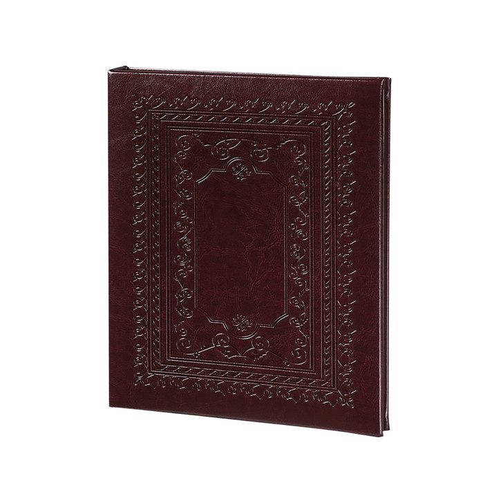 Ornate Burnished Frame - Register Book - Burgundy