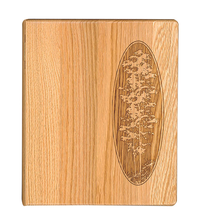 Oak Wooden Register Book