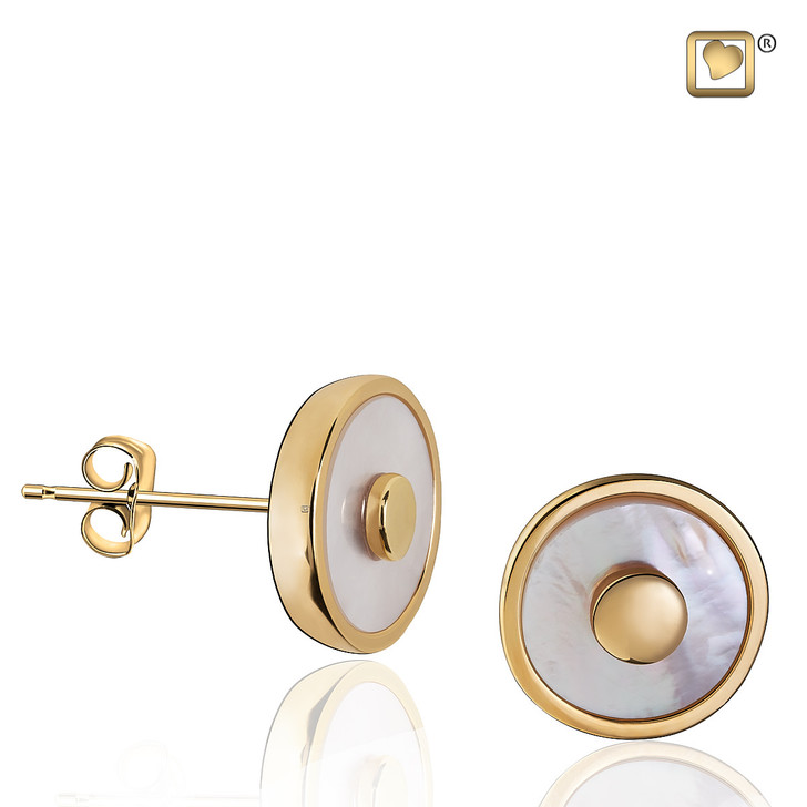 Mother of Pearl Gold Vermeil Earrings