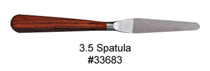 Wood Handle Artists Spatula - 3.5"