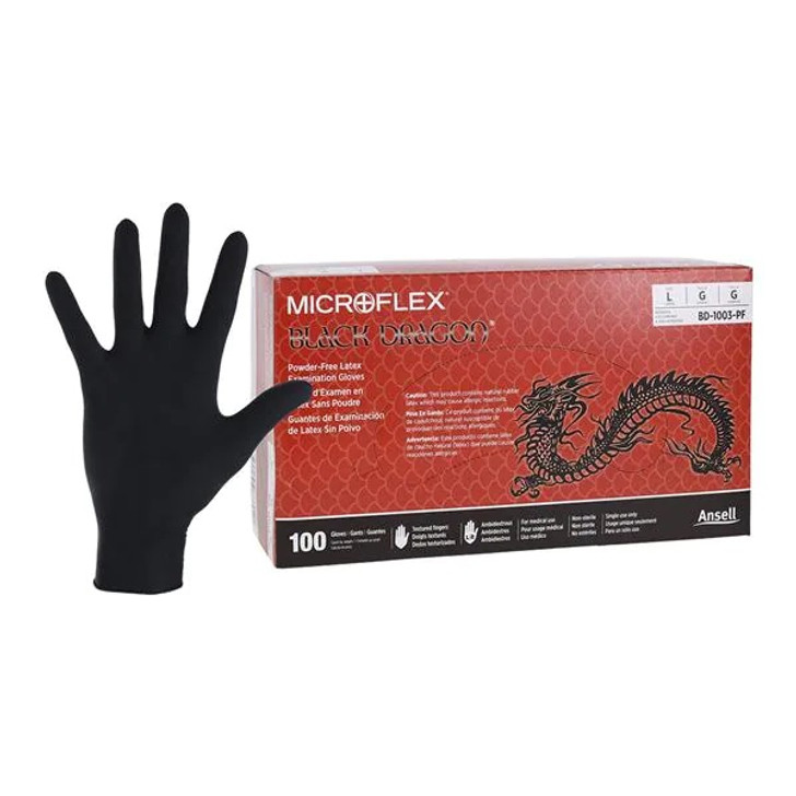 Black Dragon MidKnight Latex Gloves