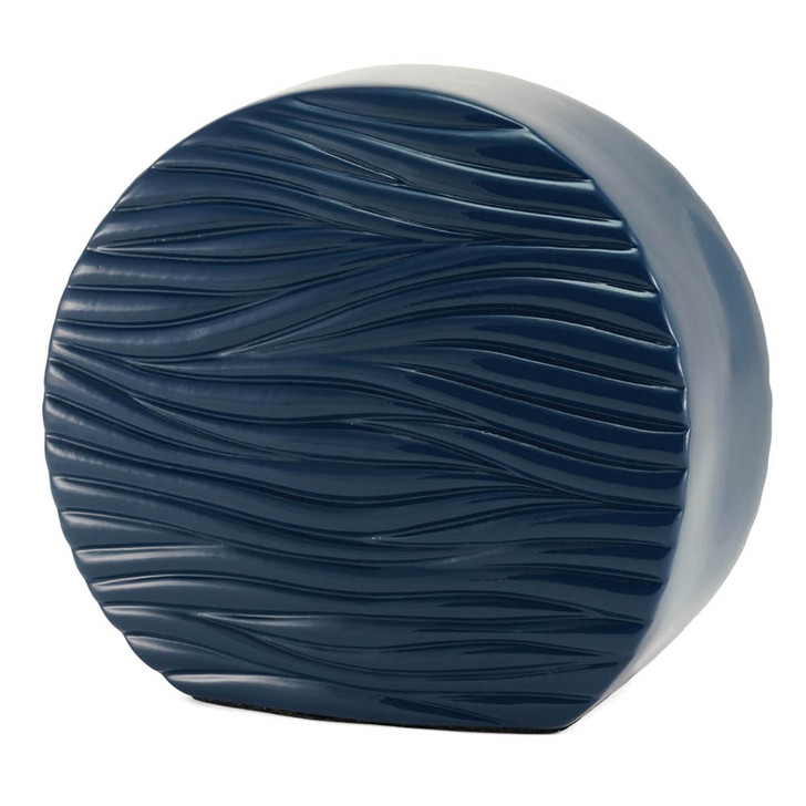 Windham Soft Waves Glossy Blue Urn