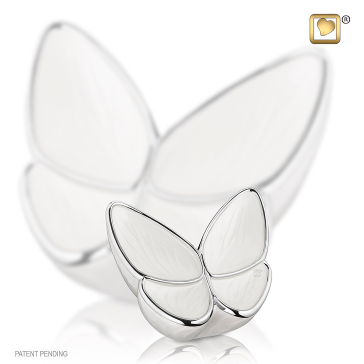 Wings of Hope White Keepsake Urn