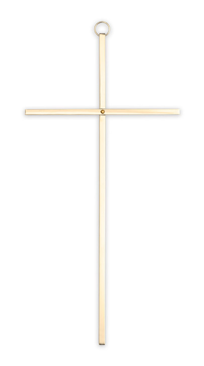 Plain Brass Cross