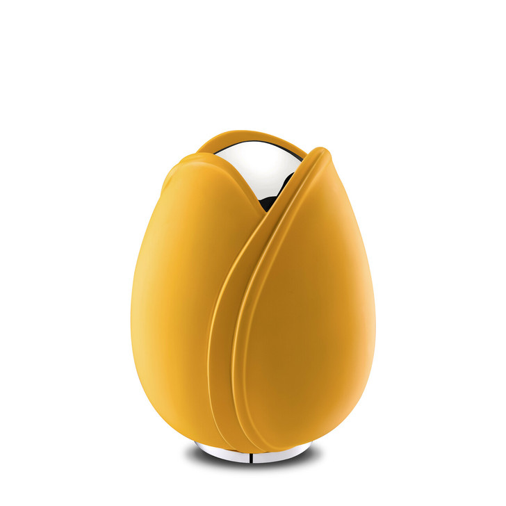 Yellow and Polished Silver Tulip Medium Cremation Urn