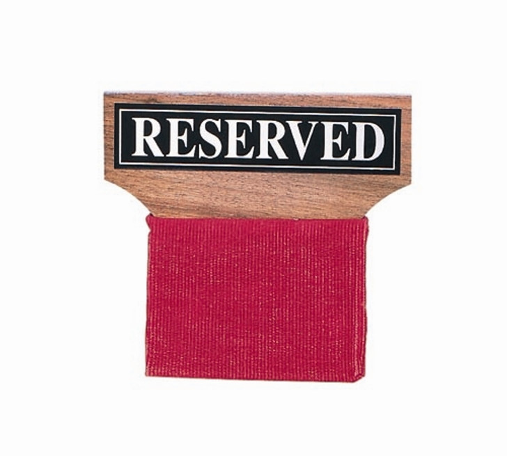 Reserved Seat Signs - Walnut