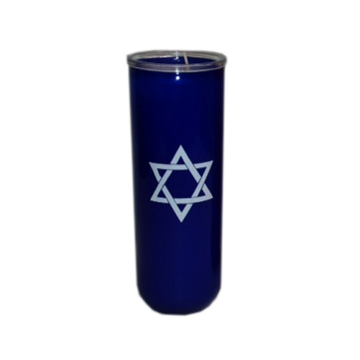 12 Blue Star Of David Candles
