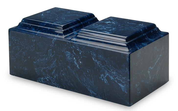 Companion Single Chamber Navy Cultured Marble Urn