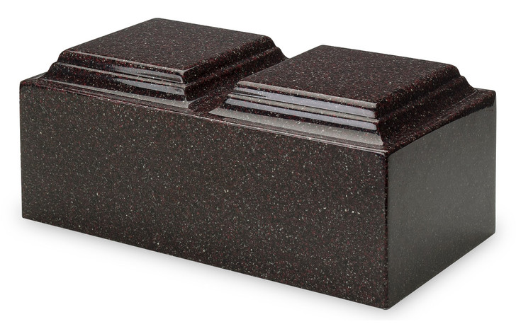 Companion Single Chamber Vintage Red Cultured Marble Urn