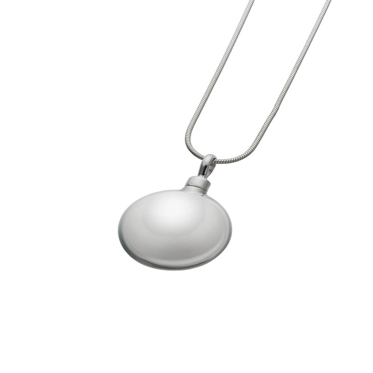 Large Sterling Silver Round Pendant