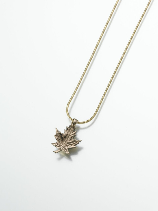 Bronze Maple Leaf Pendant