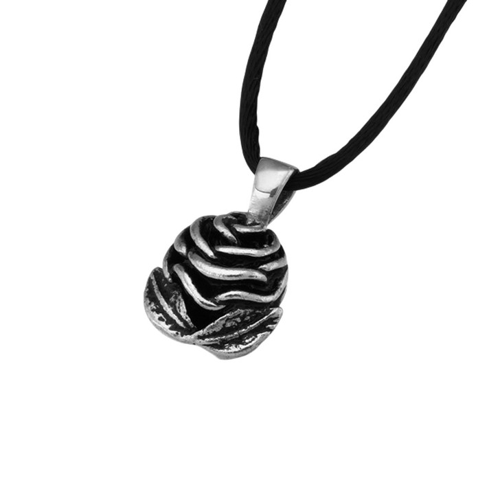 Sterling Silver Rose Pendant