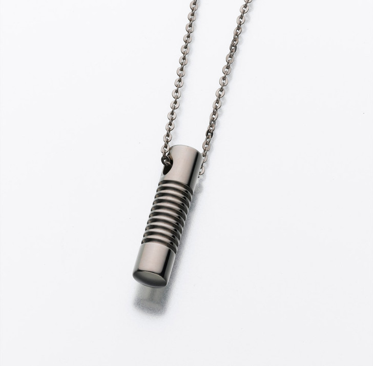 Titanium Cylinder Necklace Pendant
