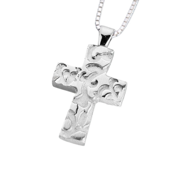Pewter Cross w/ Filigree Pendant