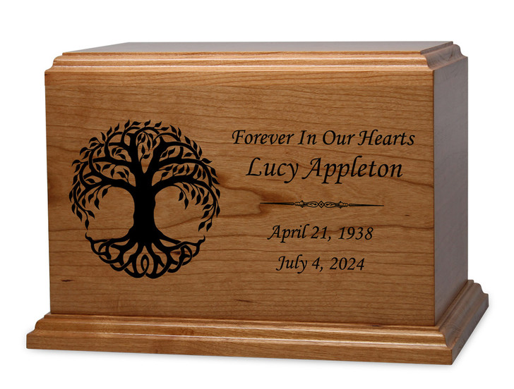 Dexter UV Tree of Life Cherry Cremation Urn