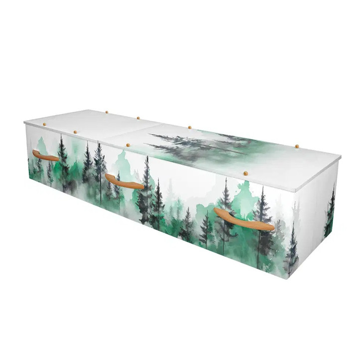 Tranquil Forest Cremation Casket