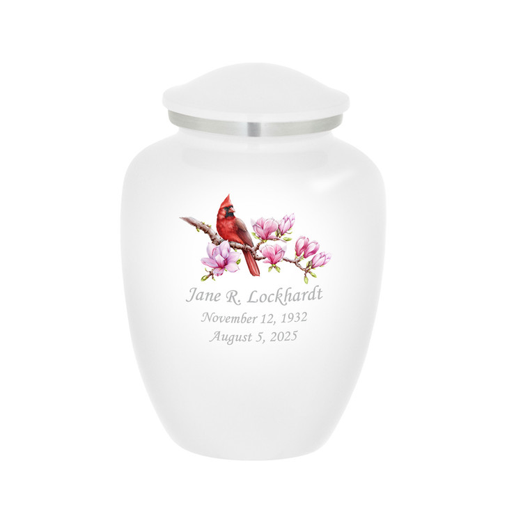 Heritage Cardinal w/ Hibiscus Urn - 7 Colors