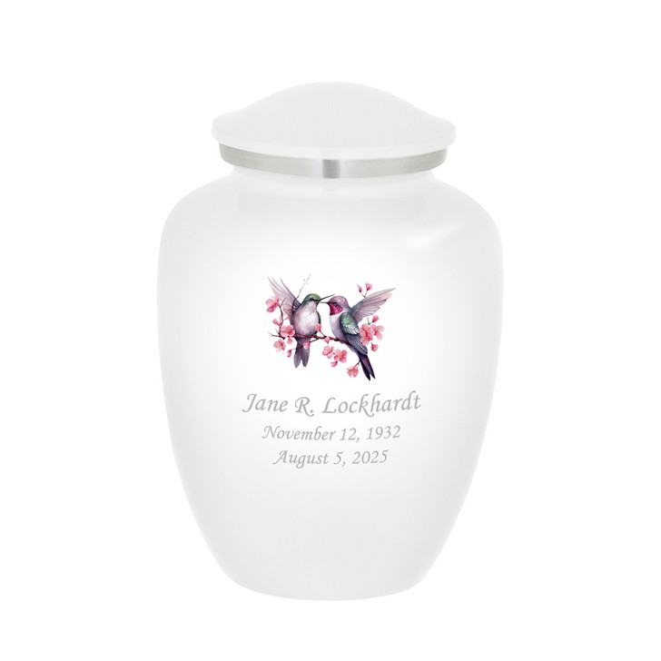 Heritage Two Hummingbirds Urn - 7 Colors