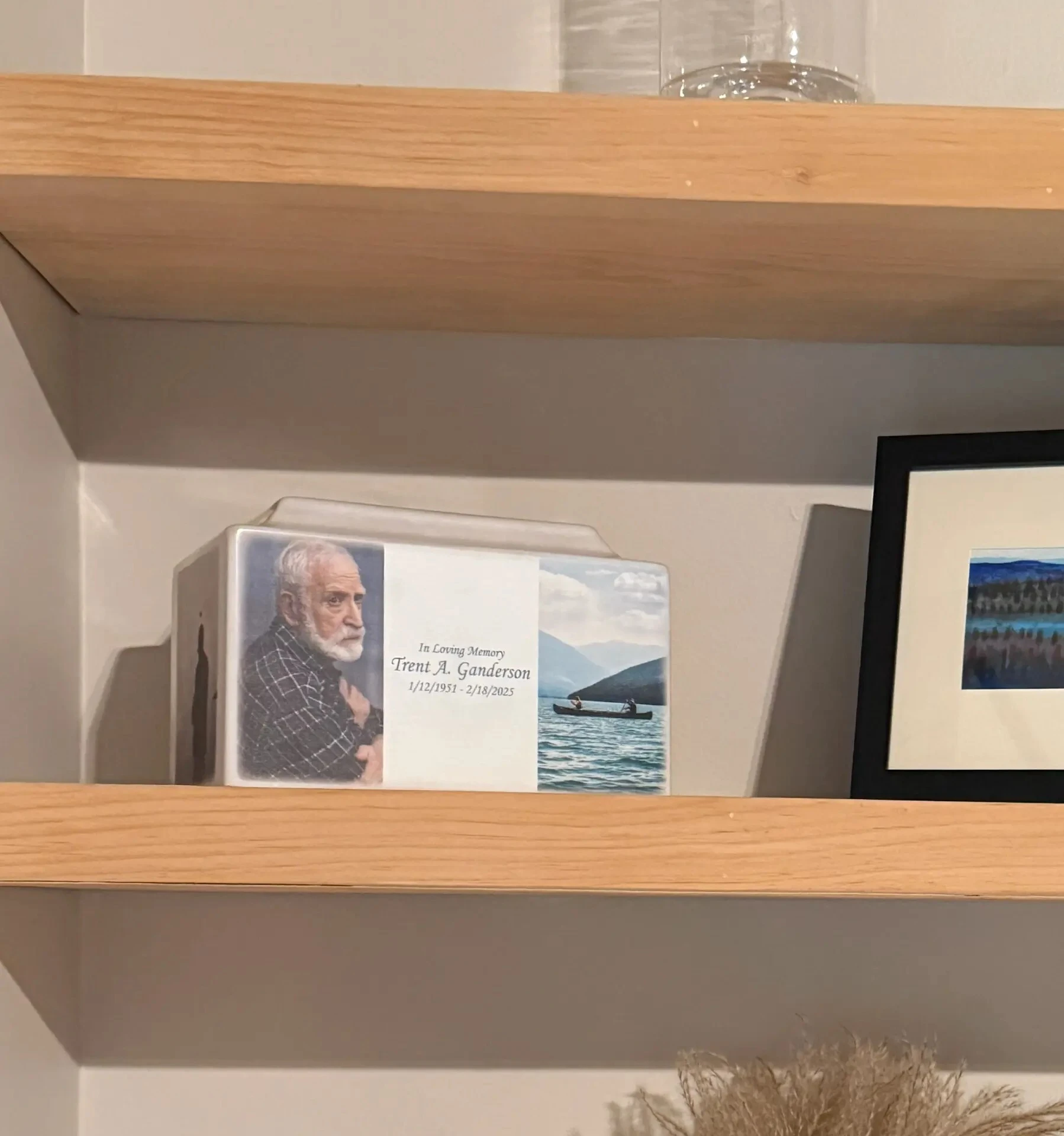 A personalized memorial tribute created by Turner Memorial
