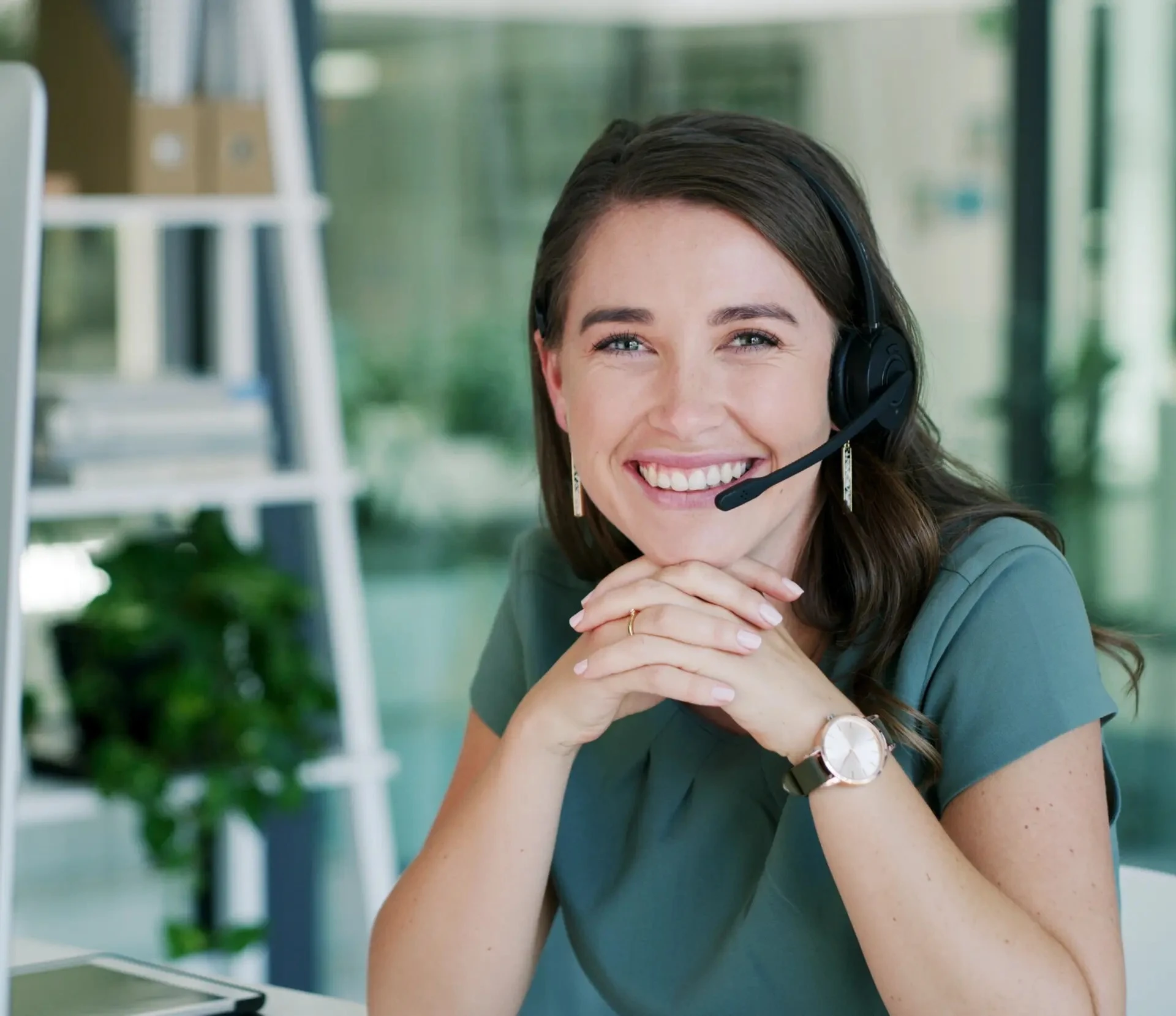 A Turner Memorial support specialist ready to take a director’s call