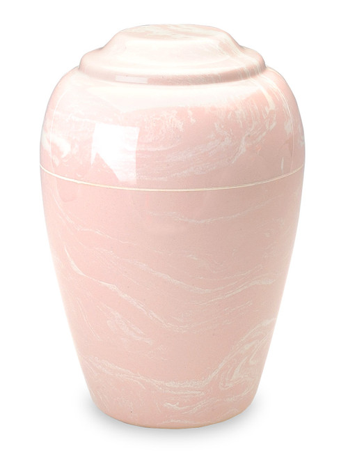 Grecian Pink Cultured Marble Urn