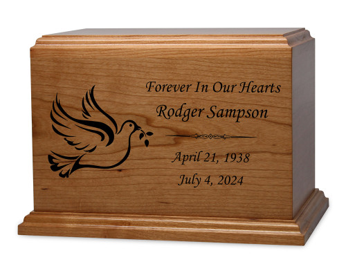 Dexter UV Dove Cherry Cremation Urn