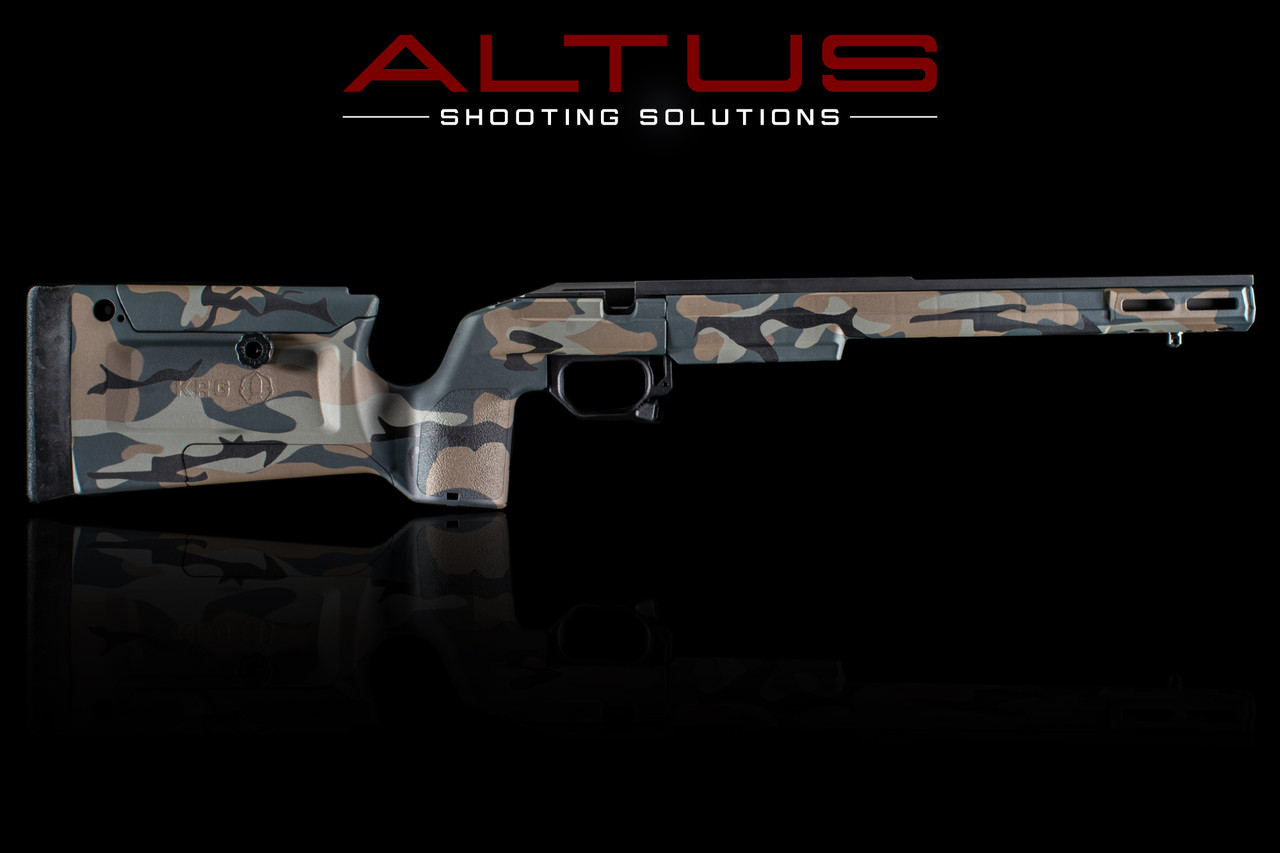 Custom Camouflage KRG Bravo Chassis ALTUS Shooting Solutions