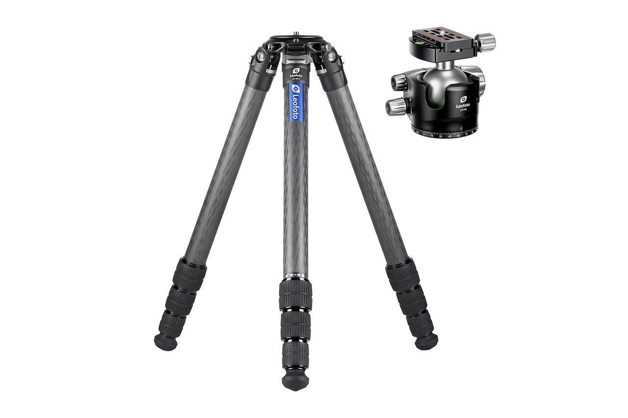 Leofoto LM-364C Carbon Fiber Tripod + LH 55 Ball Head Combo - ALTUS  Shooting Solutions