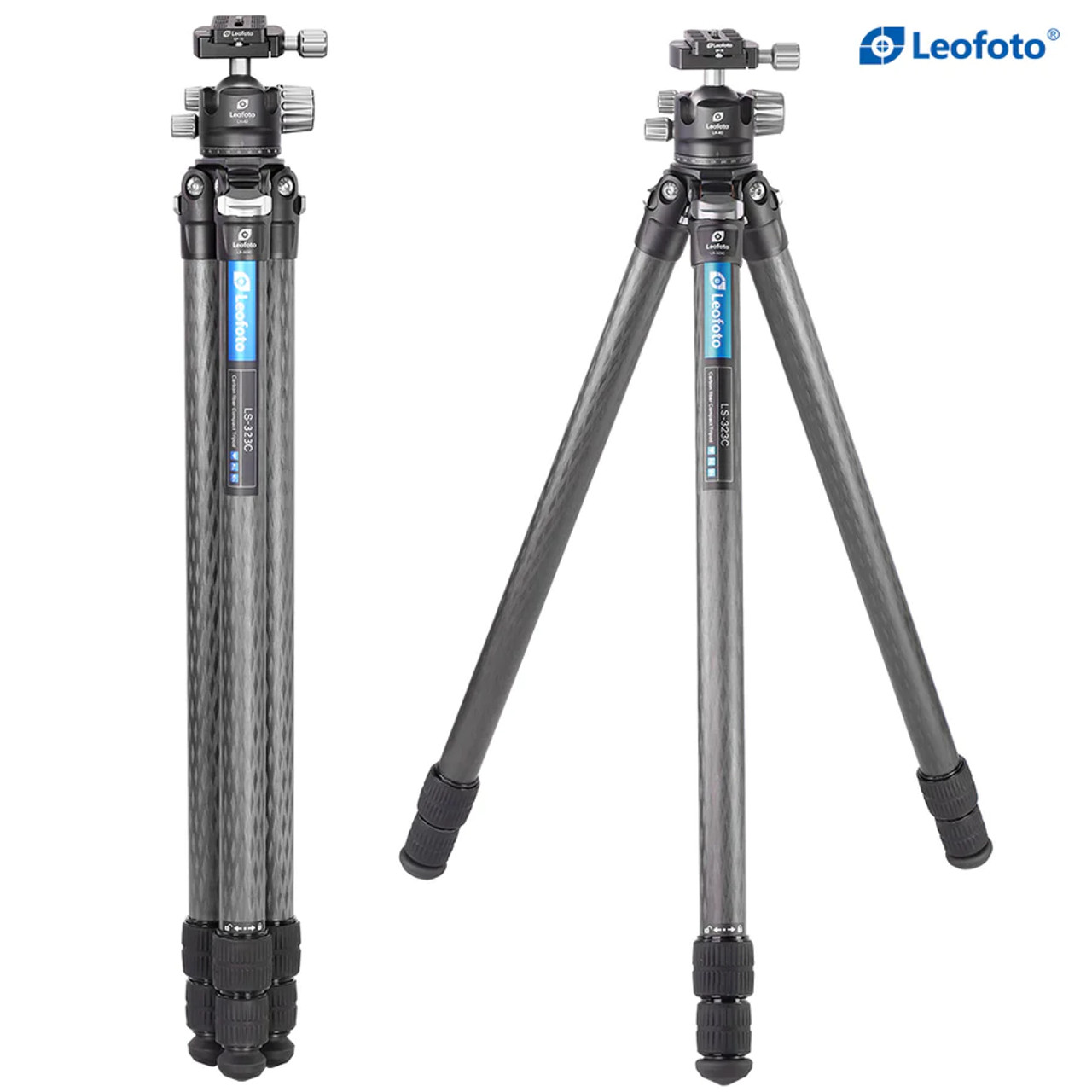 Leofoto LS-323C Professional Light Weight Carbon Fiber Tripod + LH 