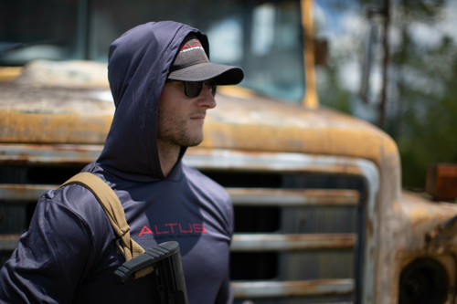 ALTUS Dry Fit Sun Hoodie (Graphite Grey)  ALTUS Dry Fit Sun Hoodie (Graphite Grey)