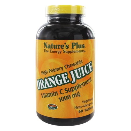 NAT PLUS OrangeJuice VitC 1000mg 60chews