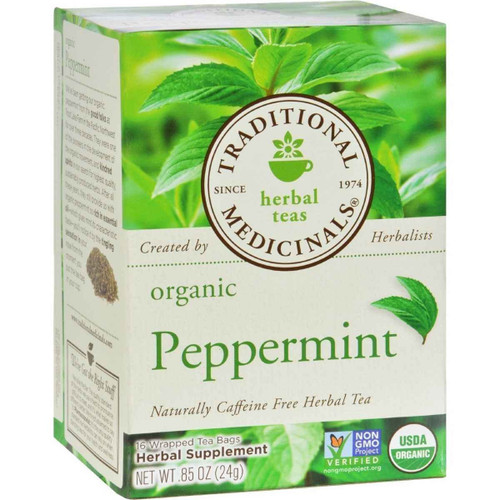 TRADITIONAL MED Peppermint Org 16 tbags