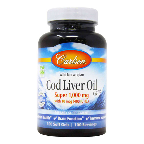 Cod Liver Oil Super 1,000 mg with 10mcg D3