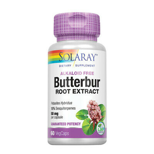 SOLARAY BUTTERBUR 50mg 60vcp