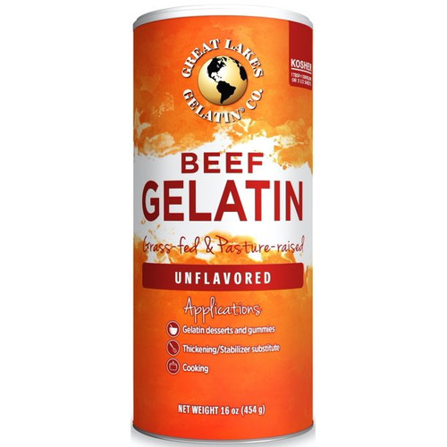 GREAT LAKES Beef Gelatin Kosher 16 oz