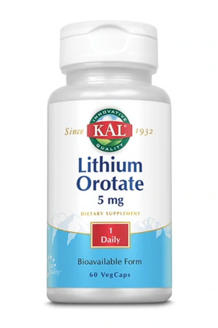 KAL Lithium Orotate 5mg 60vcaps