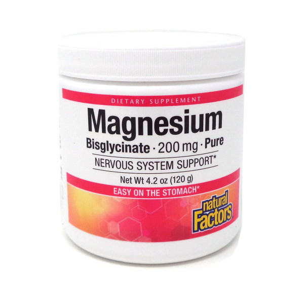 NAT FACT MagnesiumBisglycinate 200mg 4oz
