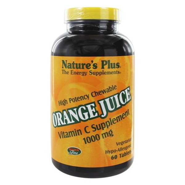 NAT PLUS OrangeJuice VitC 1000mg 60chews