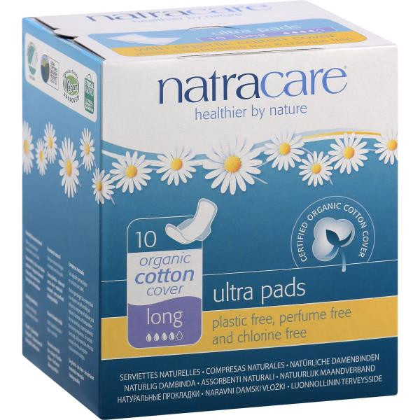 NATRACARE UltraPads Wings Long 10 ct