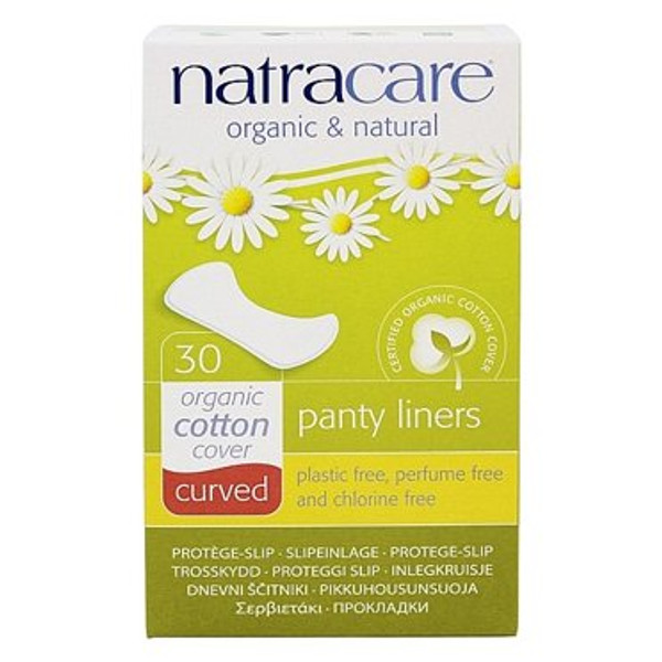 NATRACARE PantyLinersCurved Org 30count