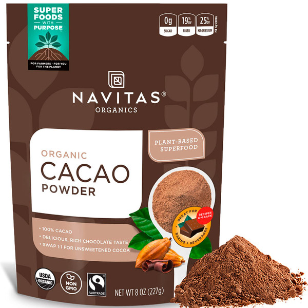 NAVITAS Cacao Powder Organic 8oz