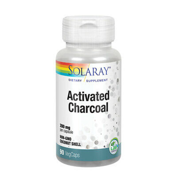 SOLARAY Activated Charcoal 280mg 90caps