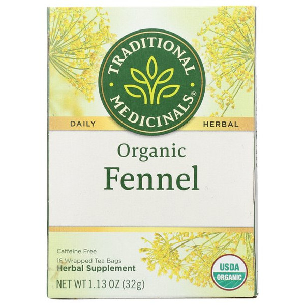 TRADITIONAL MED Fennel Organic 16 TeaBag