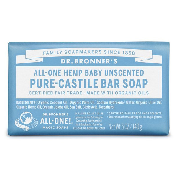 DR. BRONNER SOAP BAR BABY MILD 5OZ