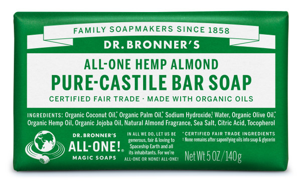 DR. BRONNER SOAP BAR ALMOND