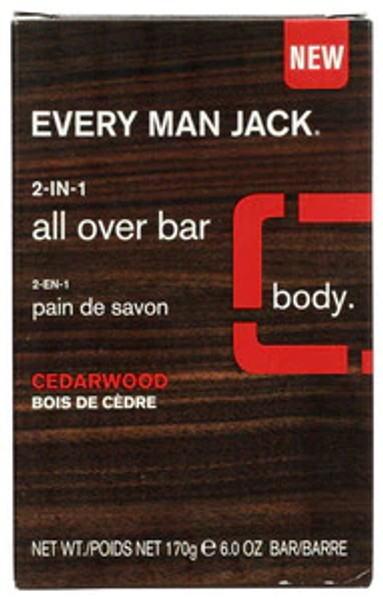 Every Man Jack  Bar soap 2in1 Cedarwood